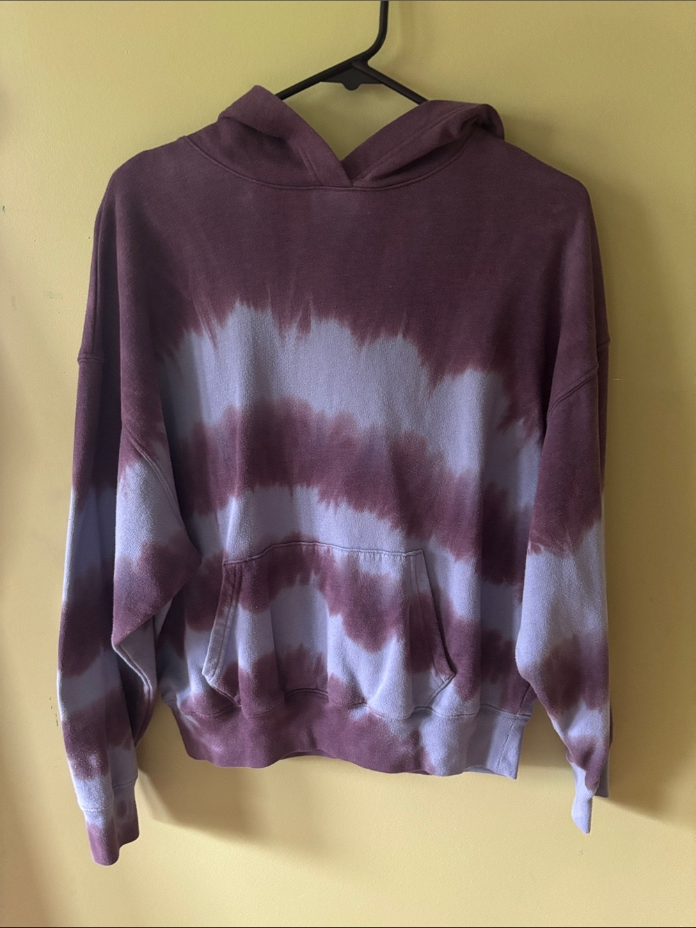Victoria's Secret Plum & Lavender Tie-Dye Hooded Pullover
